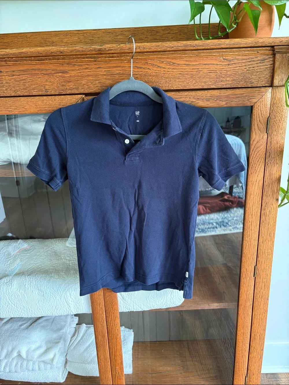 GAP Kids Navy Blue Crewneck polo